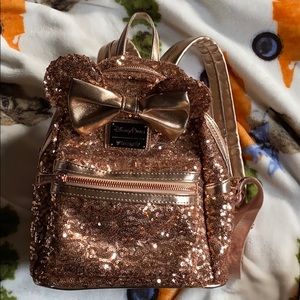 Rose Gold Mini Backpack